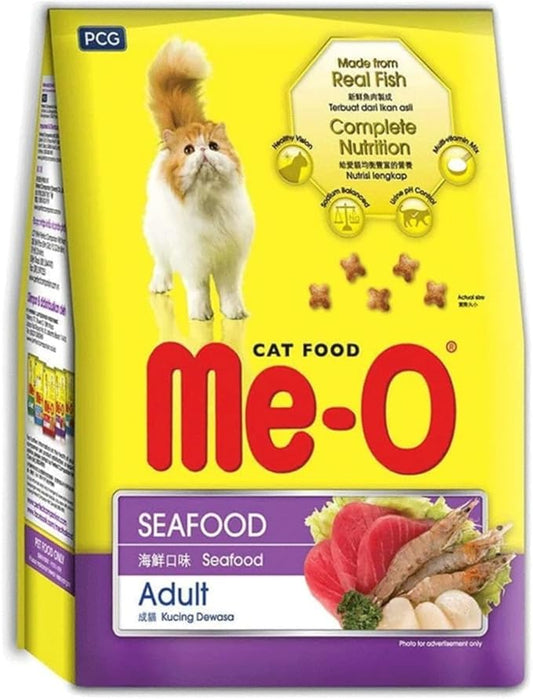Me-O Adult Cat Food - Seafood (7kg) | High-Protein, Balanced Nutrition for Healthy Coat & Digestion