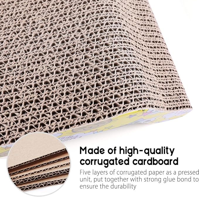 Cat Scratching Board Lounger Sofa Bed, Reversible Pads - Premium Cardboard Construction