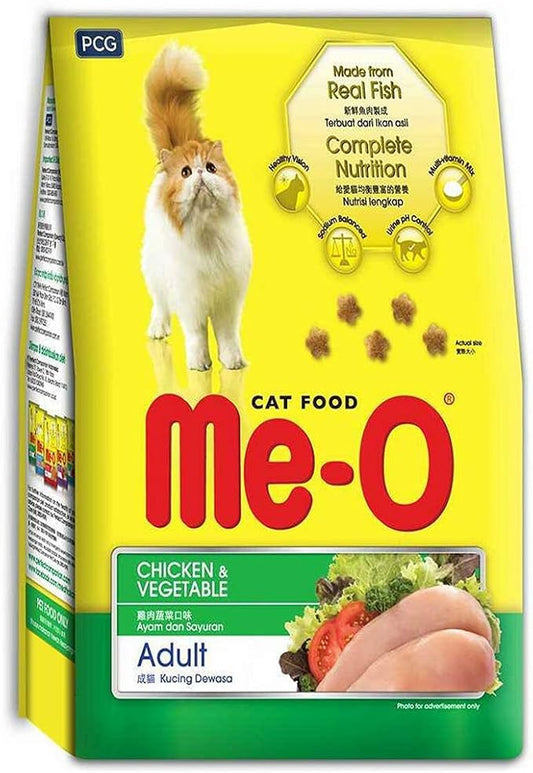 Me-O Adult Cat Food, Chicken and Vegetable, 7 Kg