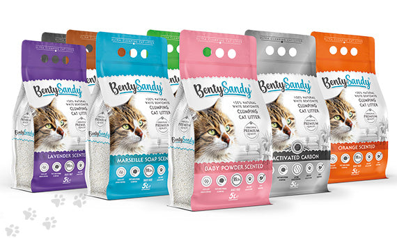 BentySandy Ultra Clumping Premium Cat Litter 20L
